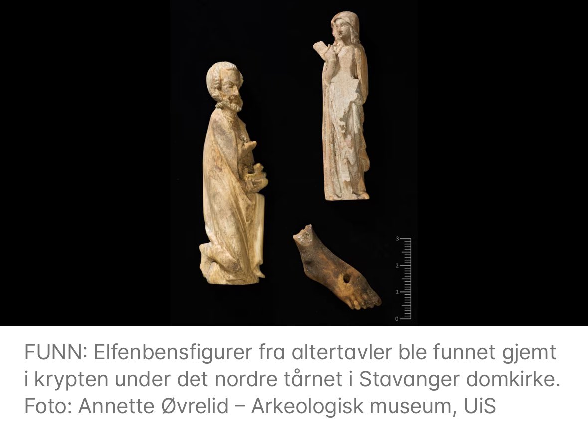 ArkmuseumUiS's tweet photo. 🏴󠁧󠁢󠁥󠁮󠁧󠁿🇳🇴Latest news from the excavations at Stavanger Cathedral, team of archaeologists from Arkeologisk museum, UiS have found the reliquary box of St Swithun of Winchester - Patrion Saint of Stavanger). Long believed burnt 500 years ago. https://t.co/NWRvZjZKG1 @WinCathedral https://t.co/0QeTplodrK