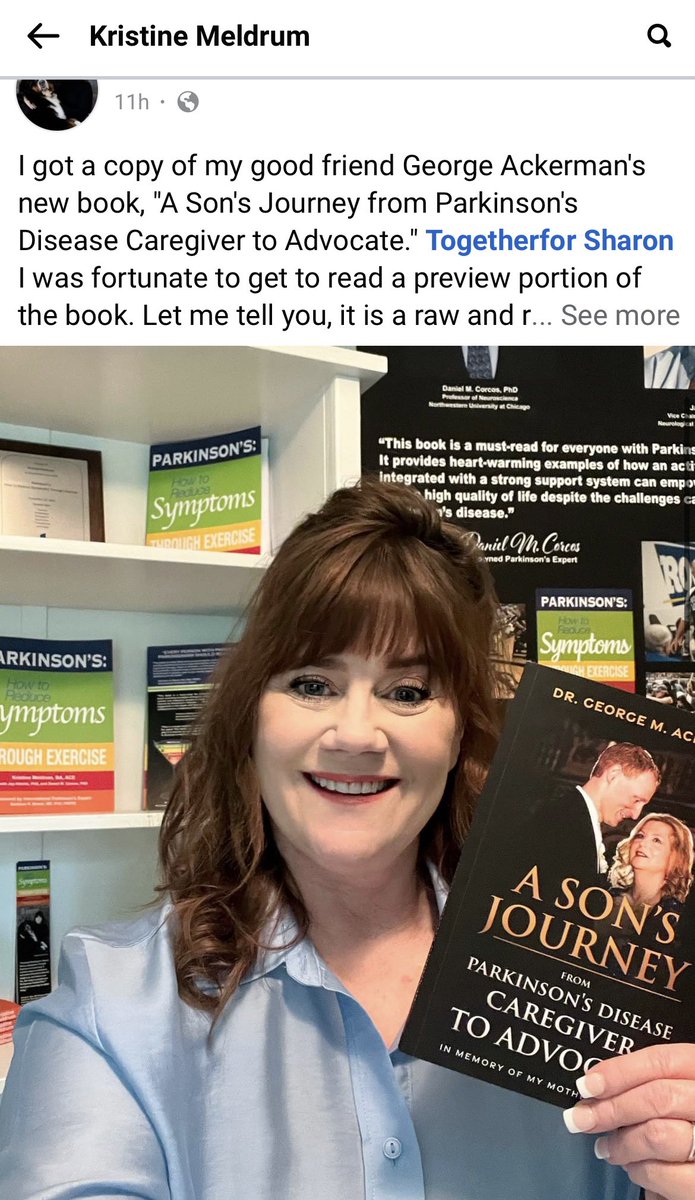 Thank you Kristine Meldrum for your friendship, support and it is rare in a lifetime time to meet such an incredible, inspiring individual I consider family. Please also support Kristine’s incredible book “Parkinson’s how to reduce symptoms through exercise.”