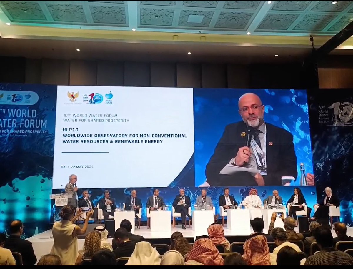 Had an engaging discussion at @WWaterForum10 about non-conventional water resources and renewable energy. I highlighted the potential of biofuels and the need to enhance renewable energy use to ensure sustainable water resources.