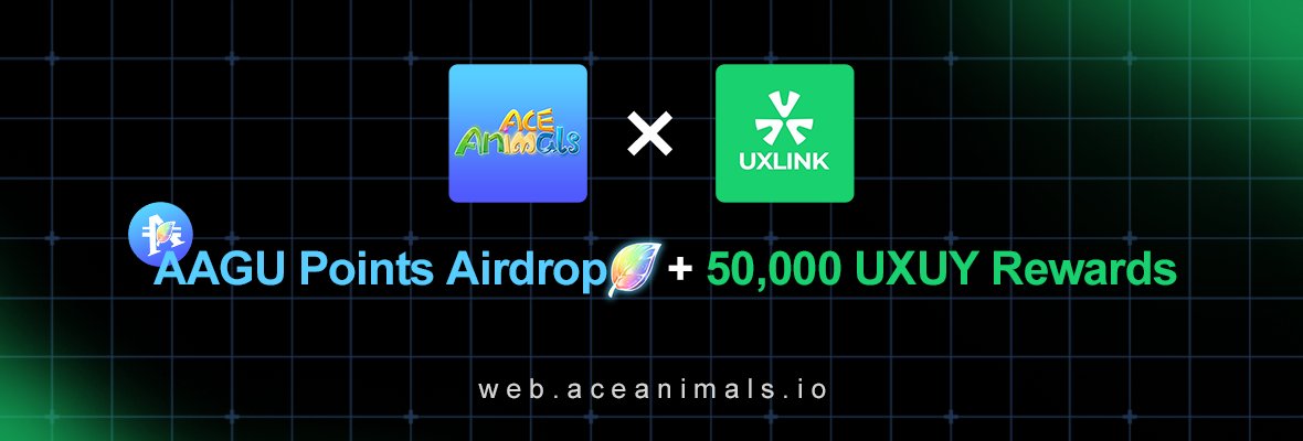 ACEAnimalsOL's tweet photo. 🔥🎉✨We 're thrilled to announce our new joint event with @UXLINKofficial 

To celebrate the Inscription Event launching, ACE Animals and @UXLINKofficial will bring you a special event to win additional AAGU Points and UXUY Points!🎁🤩#Giveaway

📅Event Time
May, 23 - May, 29

📌Stay tuned for the joint event officially releasing! 

⭐️Claim free AAGU Points daily at https://t.co/mWGgxKyUgz
💰Earn $ETH on ACE Animals to directly purchase AAGU points and AAGU inscriptions https://t.co/VZhOqbi2NP

#ACEAnimals #AAGU #NFT #Web3 #GenesisBox #ACEGames #Ethereum #Web3Gaming #BTC #BRC20 #ORDI #Inscription #Runes
