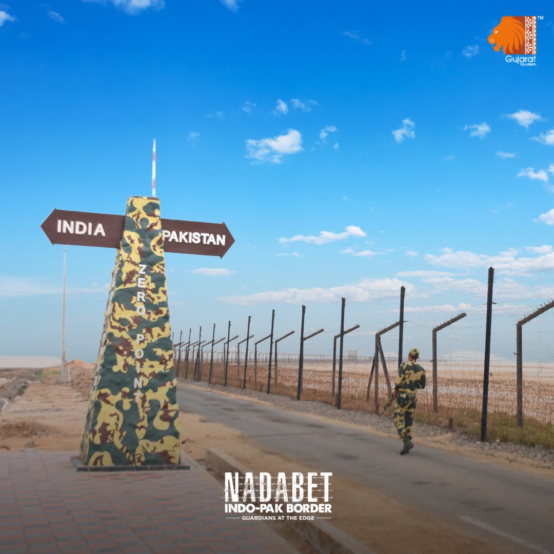 VisitNadabet's tweet image. Stand at Zero Point, where history meets the present at the Nadabet Indo-Pak Border.

Visit: visitnadabet.com

#visitnadabet #ZeroPoint #borderview #soldiers #bsf #army #patriotism #IndoPakBorder #NadabetBorder  #Gujarat #gujarattourism