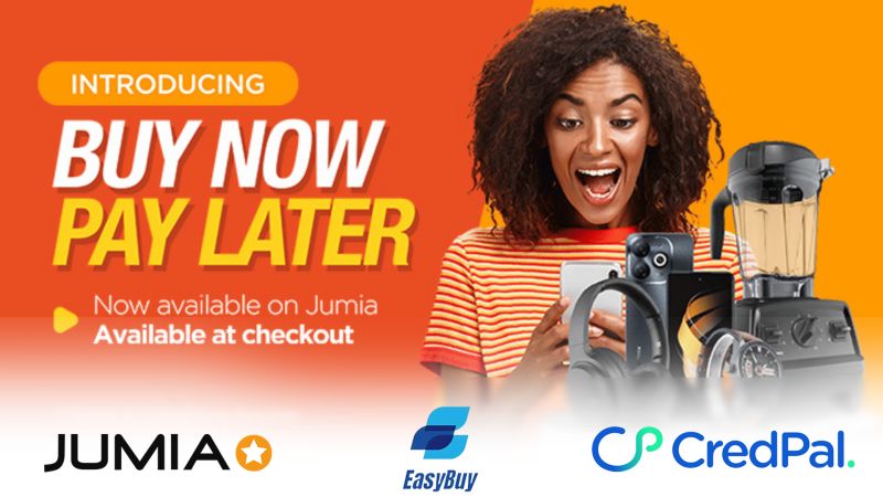Jumia levels up shopping in Nigeria! 🎉 Now offering Buy Now, Pay Later options through Easybuy & CredPal. More ways to shop, more power to your wallet. #ecommerce #Nigeria #BNPL