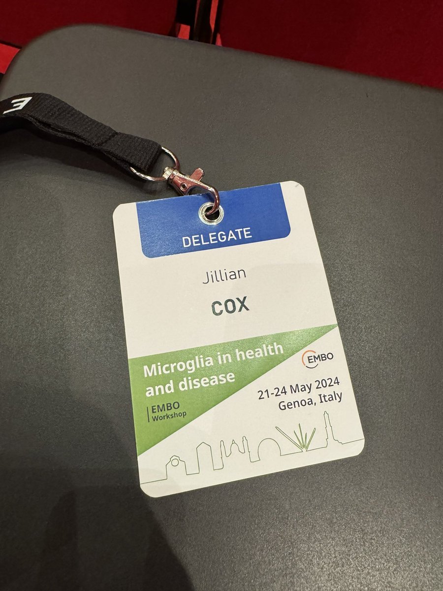 Very honored and excited to attend the <a href="/EMBO/">EMBO</a> workshop on #Microglia in health and disease in Genoa, Italy! I look forward to learning the latest research in this field and presenting data from the <a href="/OcanasSR/">Sarah Ocanas, PhD</a> lab!