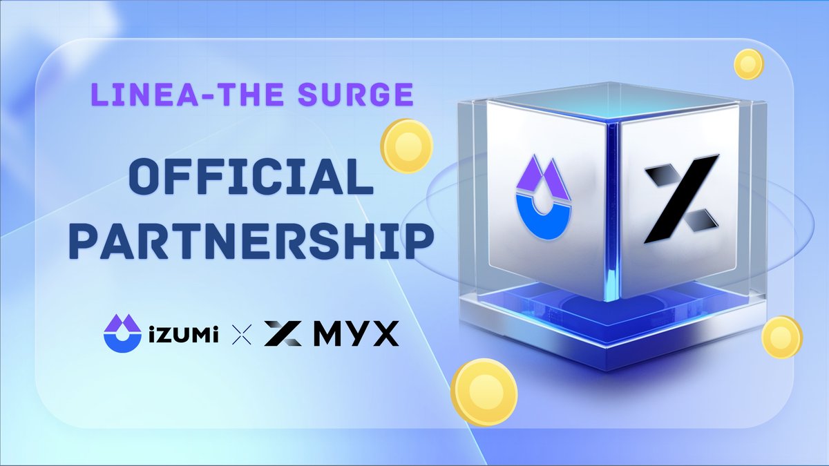 It's our honour to welcome another The Linea Surge participant to the #iZiSwap alliance 💪🏻 We're thrilled to announce our partnership with @MYX_Finance, a revolutionary derivatives protocol featuring its high-scalable, cost-efficient Matching Pool Mechanism (MPM) 🫶🏻 Stay tuned