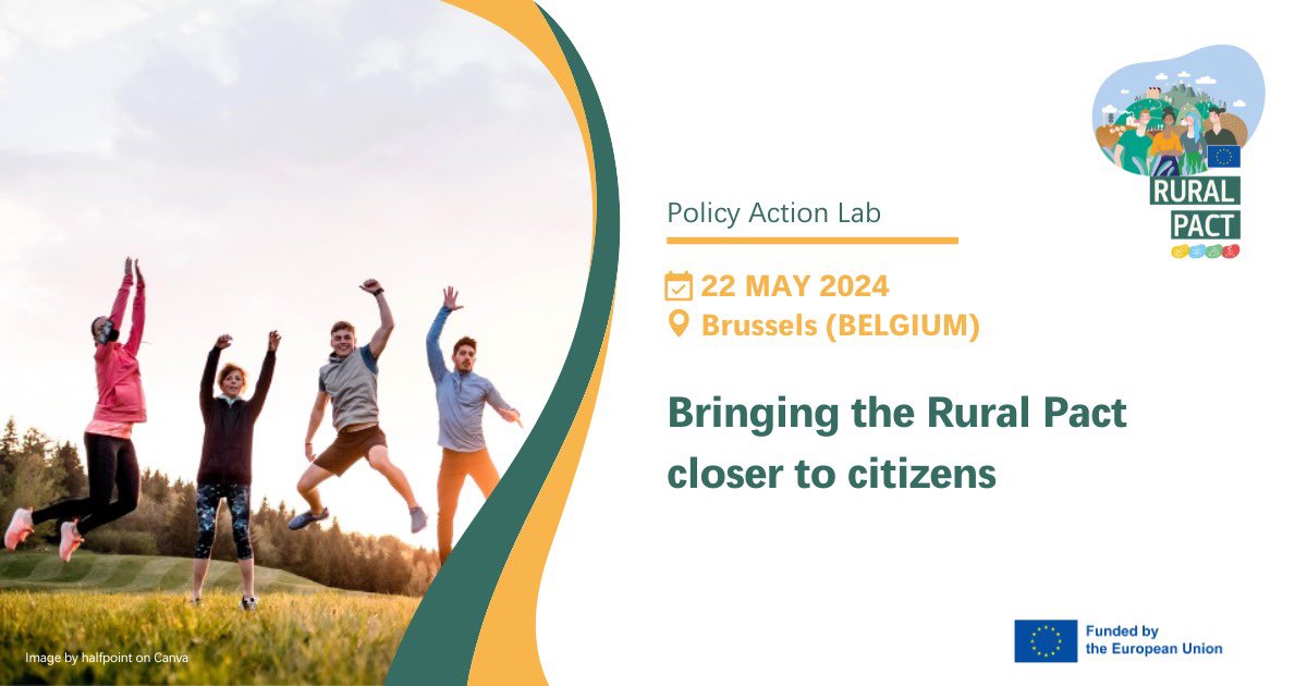 Excited to kick off our Policy Lab 'Bringing the Rural Pact closer to citizens'! Couldn’t make it? No problem! Follow the event online: youtube.com/watch?v=0cM53B… Discover how to bring the #RuralPact & #RuralVisionEU closer to your local community.