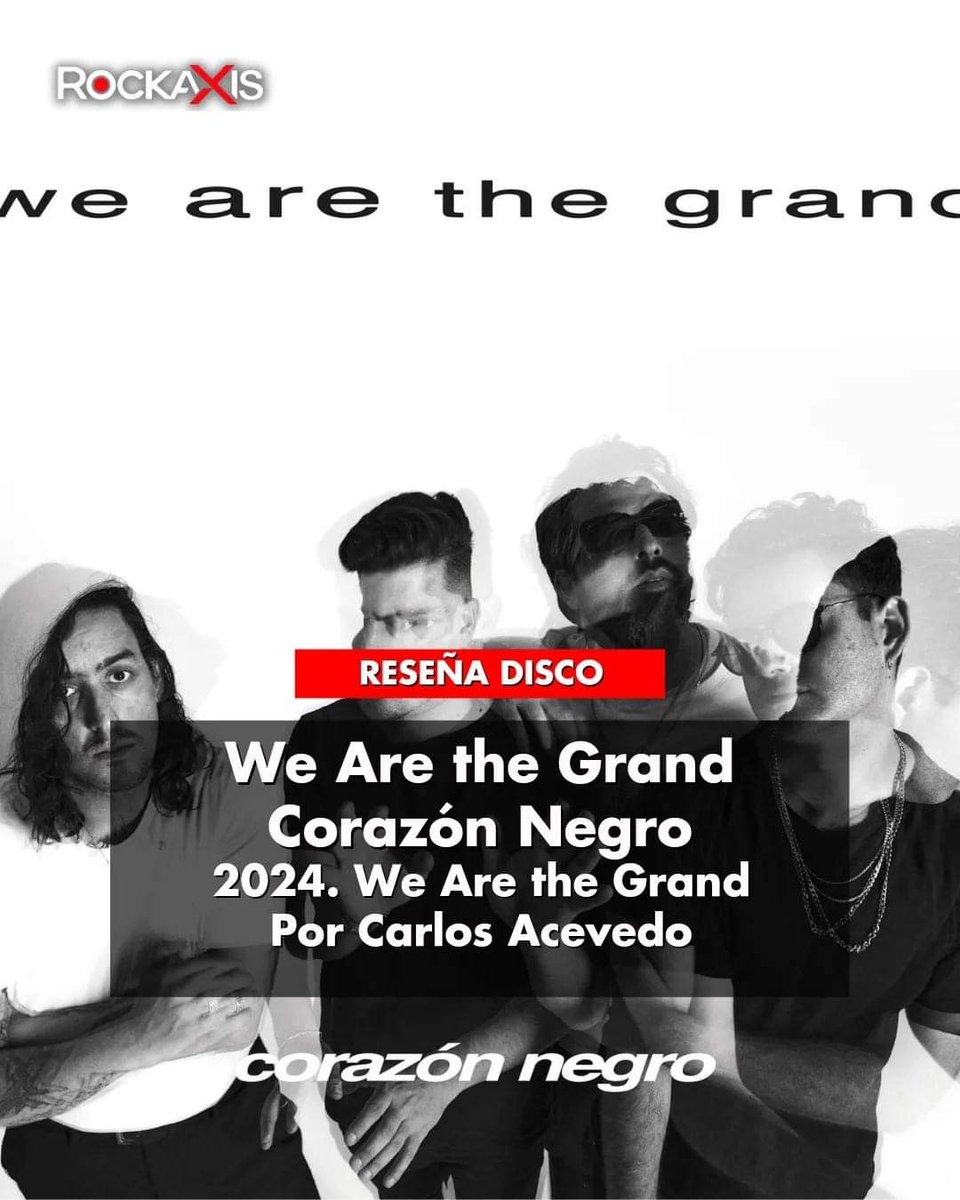 Revisamos el nuevo álbum de @wearethegrand 'Corazón Negro' 🎶🖤 Los nacionales nos presentan su nuevo LP. Con once canciones que apelan a un sonido espontáneo, simple y directo. Lee nuestra reseña completa en la web y descubre todos los detalles de este increíble álbum.