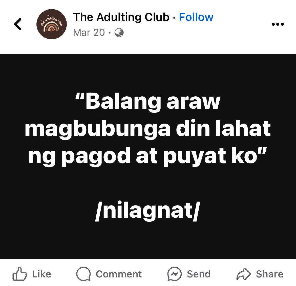 natawa ako kasi me right now 🤧🤒