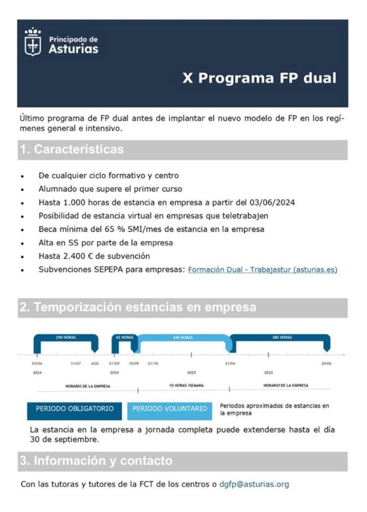 📝Abierto el plazo de inscripción en el programa de Formación Profesional dual, en la última edición antes de implantar el nuevo modelo de FP. ✅ Las empresas interesadas pueden optar a una subvención del #SEPEPA