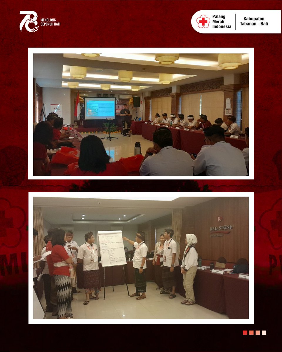 PMI_Kab_Tabanan's tweet photo. DENPASAR - 1 Personil PMI Kabupaten Tabanan mengikuti Pelatihan MTDB Koordinator Lapangan (Korlap) PMI Kabupaten/Kota se-Bali yang di laksanakan di Grand Mirah Boutique Hotel dari tanggal 16 s/d 21 Mei 2024 https://t.co/6tr8JAa0Fg