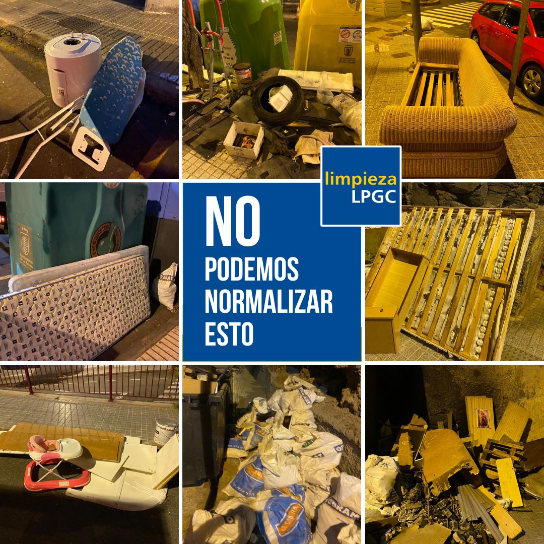 Una pequeña muestra de lo que nos encontramos esta madrugada...

♻️ Todos estos residuos se admiten en los #PuntosLimpios

♻️ Si no tienes transporte, llámanos y lo recogemos 📞 010, o llévalos al punto de recogida itinerante  (programación mes 👉🏼 bit.ly/3RDg3oJ).