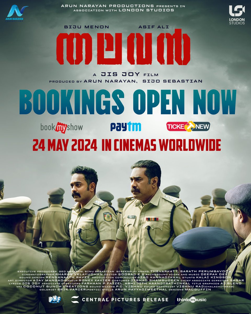 #Thalavan bookings are now open. Grab your tickets! #AsifAli #BijuMenon #JisJoy