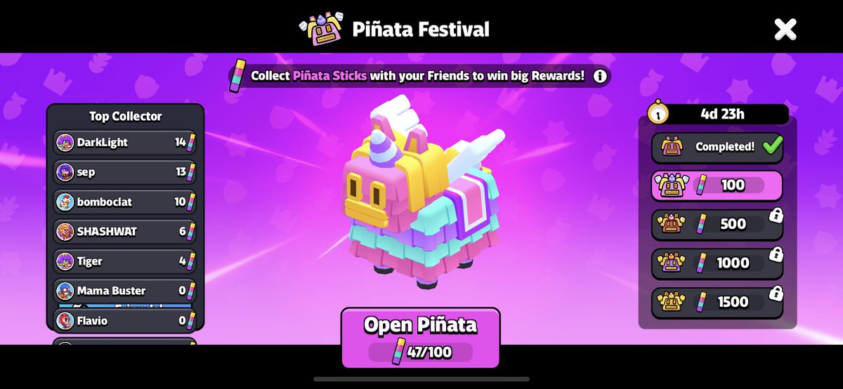 SquadBustersHUB's tweet image. Piñata Festival bug.
There is a cap of 5 people, but there are more than 5 people with which I can collect.
So join if you want!
link.squadbusters.com/en/JoinPinata/…
#SquadBusters