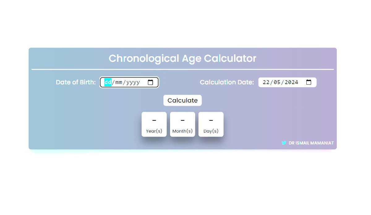 Pleased to see my little side project still has traction #twitterEPs -checked the stats and I have 165 regular users of the site ❤️- the chrono age calculator and school age calculator being the most popular tools. Its been that long that I can't even understand the code I wrote!