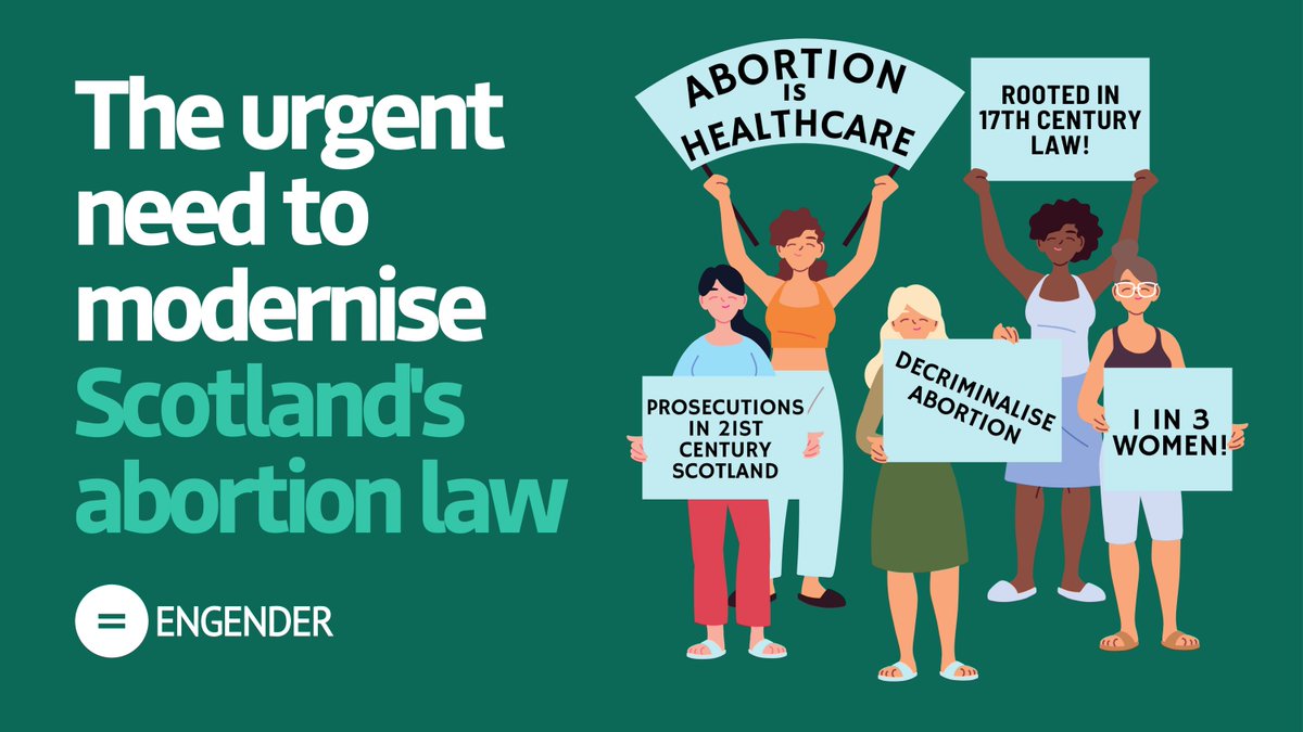 We need to #DecriminaliseAbortionScotland now 🧵 Prosecutions for crimes of abortion have happened in Scotland this century. Scottish abortion law is outdated & antiquated & these laws have no place in modern Scotland.