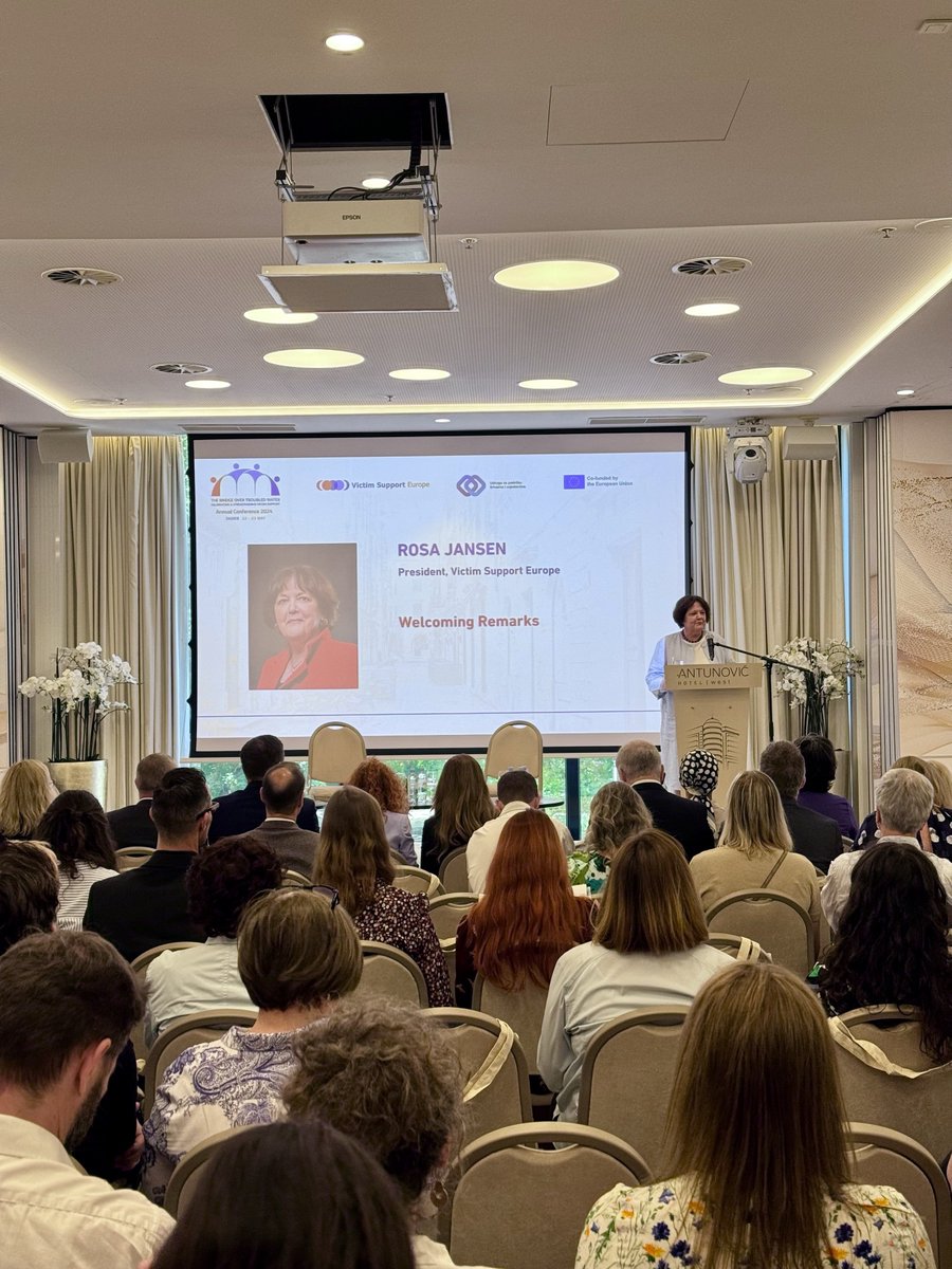 VictimSupportEU's tweet image. #VSEAC2024 is here! With opening speeches marking the occasion and a live testimony from victim advocate Semka Agic, this year’s conference will be productive and fruitful.

#VictimSupportForAll #EUVictimsRights #NoVictimLeftBehind @EU_Commission @Europarl_EN @eu2024be
