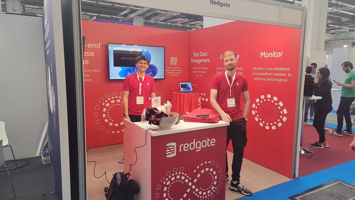 Took a bit, but located the @redgate booth. @CloudExpoEurope is huge!