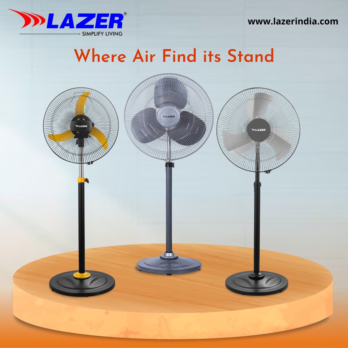 Feel the breeze, everywhere ✅ 🌀

#lazerindia #farratafans #pedestalfan #homeappliances #summer #lazer #simplifyliving