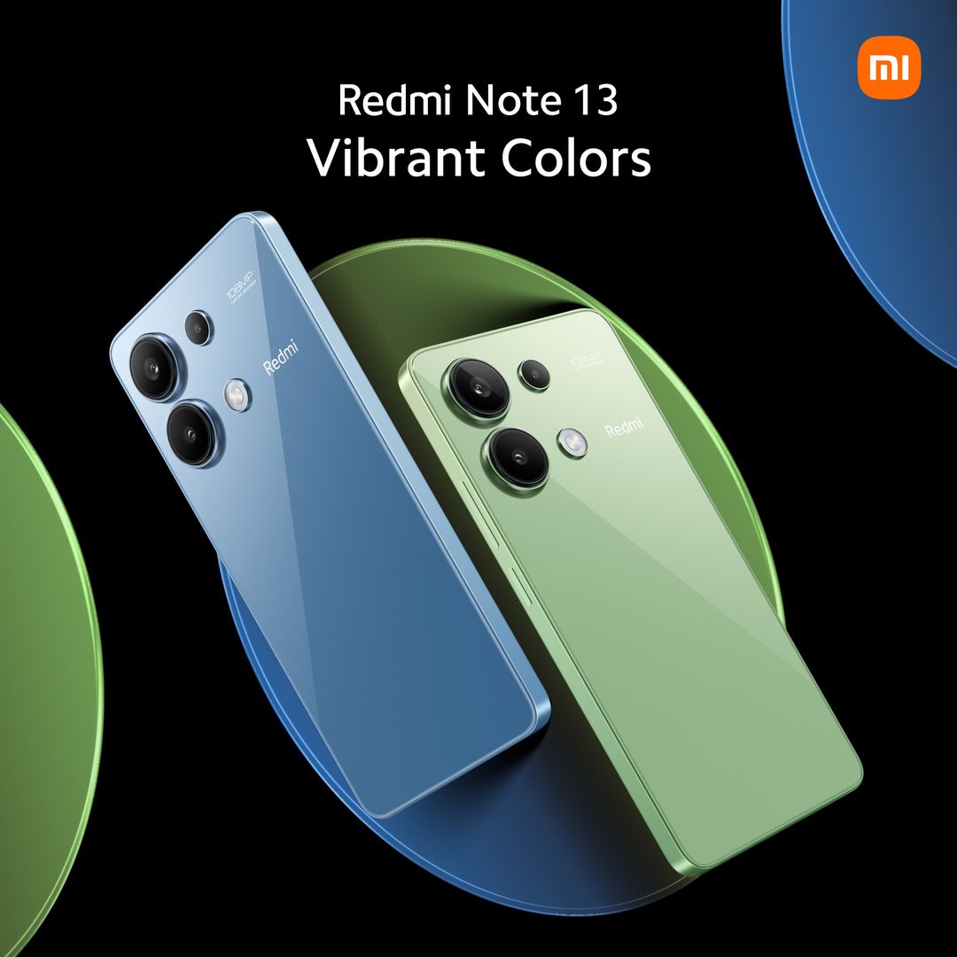 No matter if you prefer the fresh vibe of mint green 🌿 or the cool calm of ice blue ❄️

#RedmiNote13 offers unbeatable features and flawless performance every time!
Which side are you on, mint green or ice blue?

#RedmiNote13
#EveryShotIconic