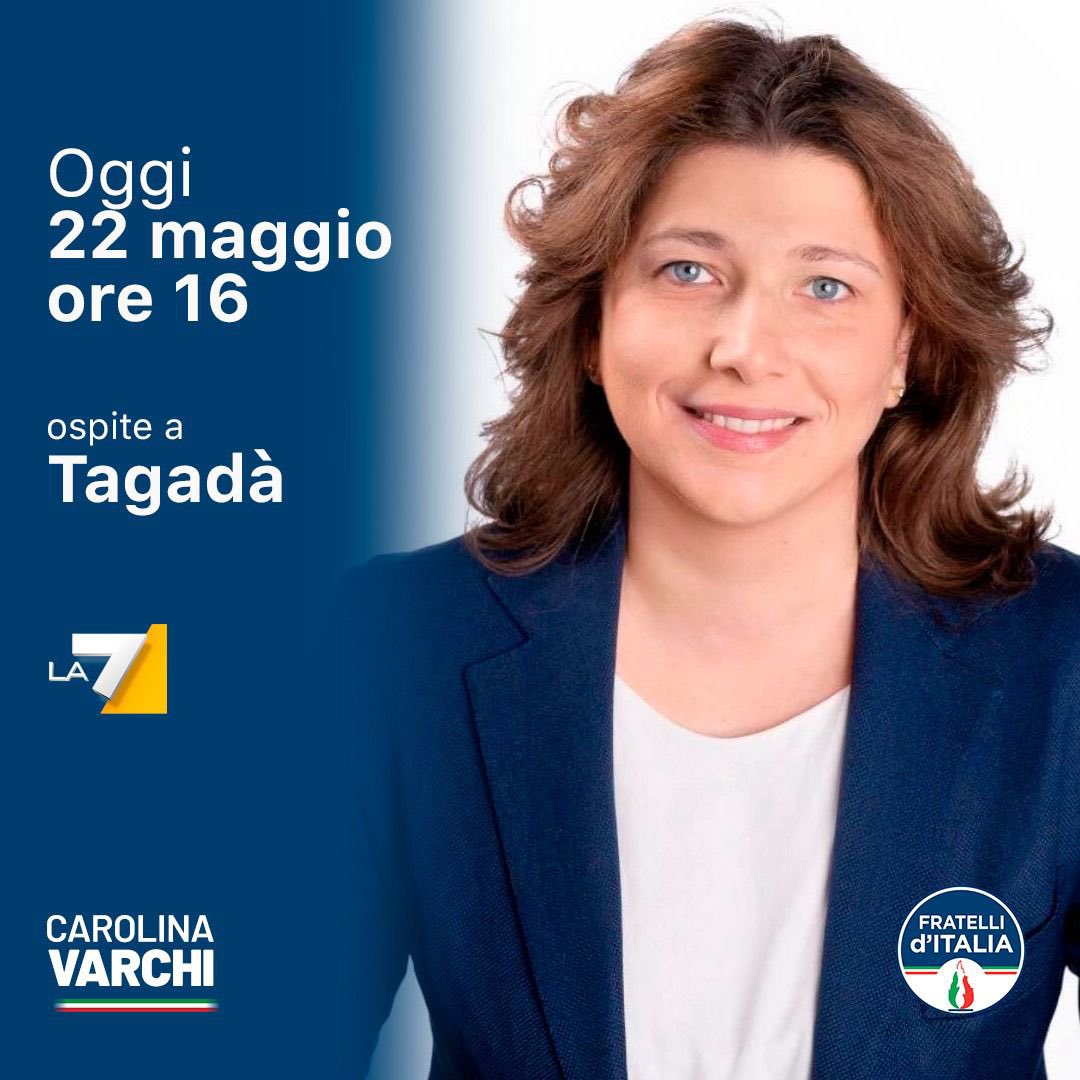 Oggi dalle ore 16 sarò ospite a @tagadala7 Vi aspetto!