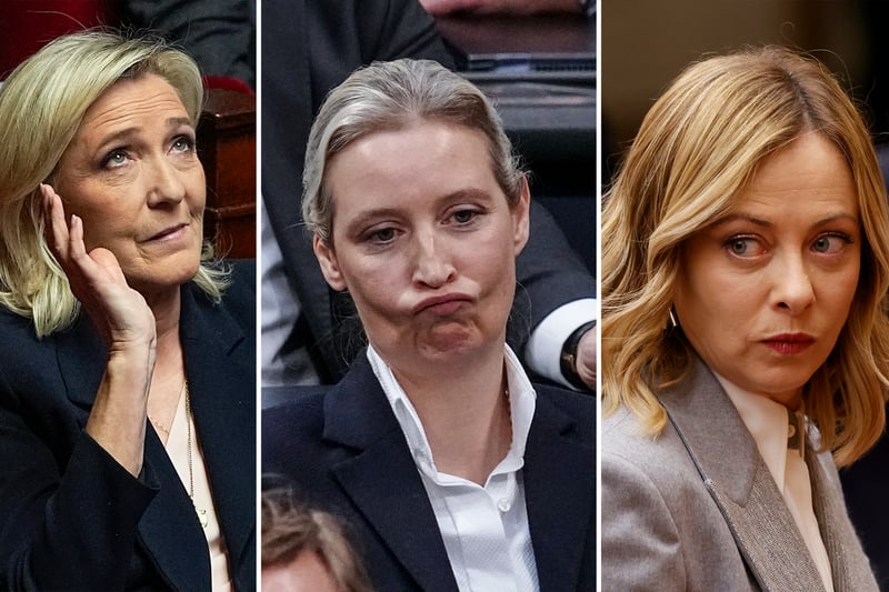 Meloni, Le Pen,  Waffen-SS

Oooh, keiner mag die AfD
😂😂😂