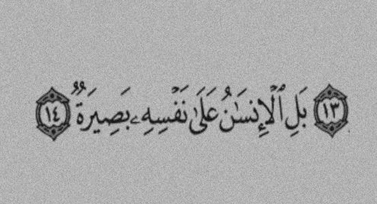 “In fact, people will testify against their own souls,” — Surah Al- Qiyamah {75:14}