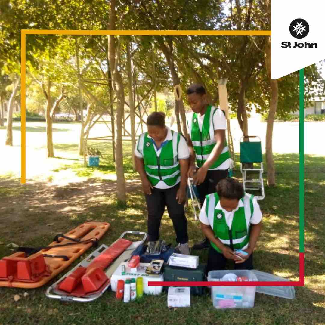 We’ve received a fab photo from our colleagues in Zambia this morning!🤩 Here they are preparing to cover the Rugby at Martins House, Chisamba last Thursday💚 #OneStJohn #StJohnCares #VolunteersNotAmateurs