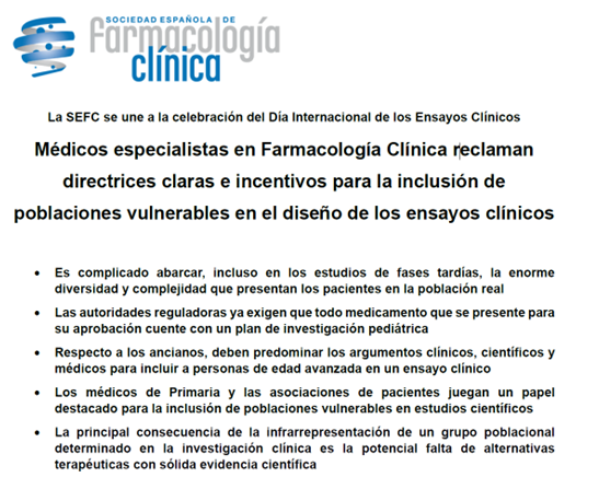 Sociedad Española de Farmacología Clínica (SEFC) tweet media