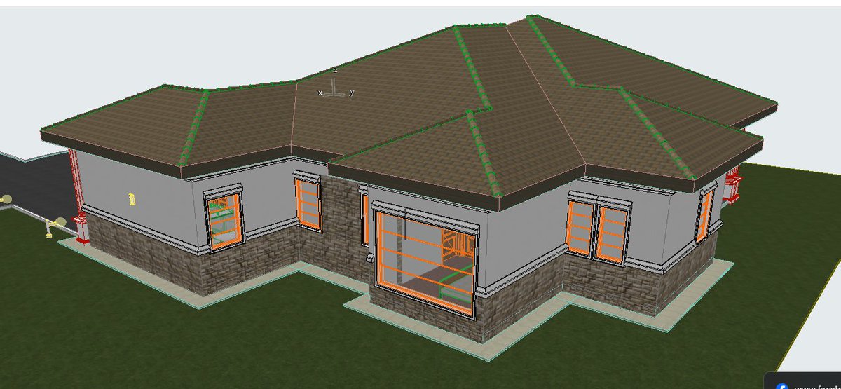 Bomet 3 bedrooms bungalow design process