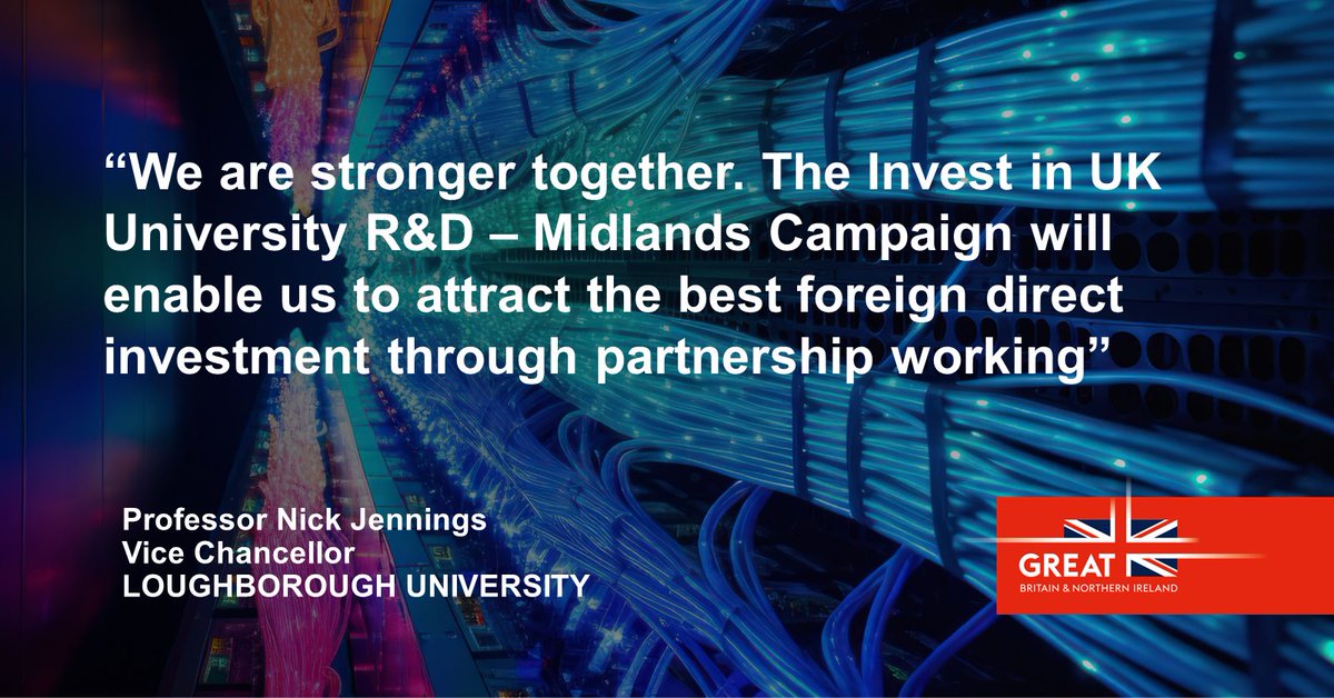 We're delighted to host Invest in UK University R&D – Midlands! 🙌 The groundbreaking £3m campaign led by @InnovationMids and @MidsEngine will showcase the unique strengths of the Midlands and position our region on the global investment map Read ➡️ lboro.uk/4dTCIG7