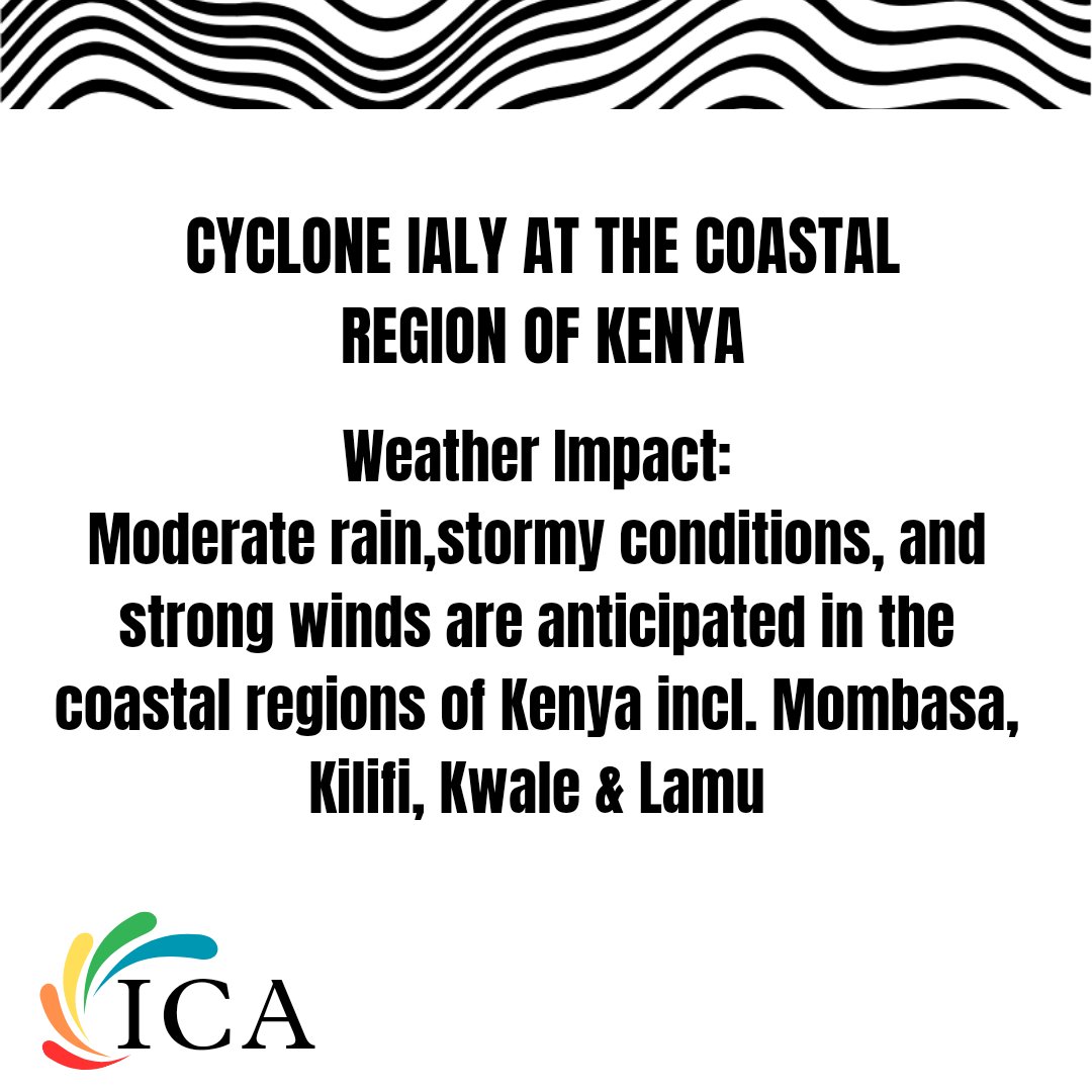 Tropical Cyclone IALY brought devastation to the Kenyan coast on Tuesday, killing at least two people and injuring five others due to strong winds. As of the latest update, Cyclone IALY has weakened after hitting the Indian ocean.

#cyclone