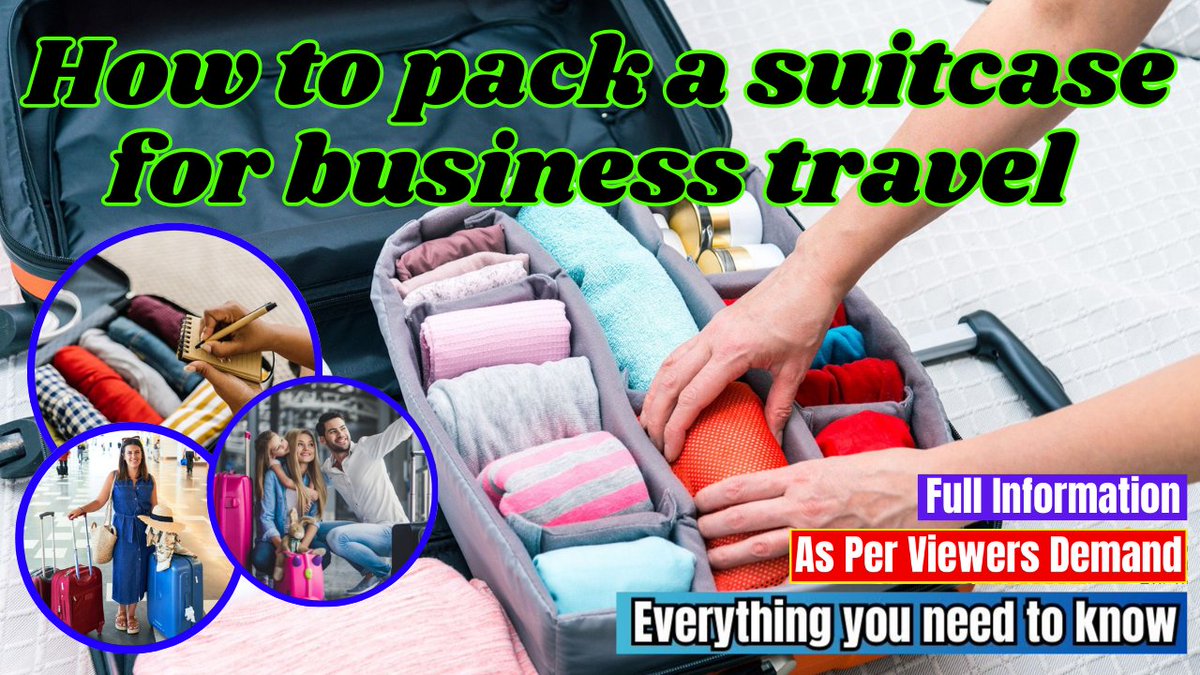 How to pack a suitcase for business travel - Flights Assistance Watch now- youtube.com/watch?v=Cysfq0… #BusinessTravelTips #PackingSmart #OntheRoadAgain #RoadWarrior #TravelLight #CarryOnPro