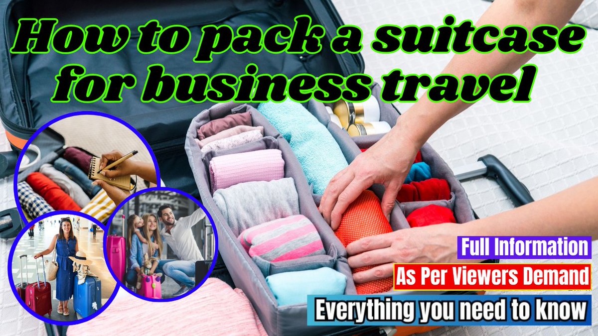 Amarasmith8979's tweet image. How to pack a suitcase for business travel - Flights Assistance
Watch now- youtube.com/watch?v=Cysfq0…

#BusinessTravelTips #PackingSmart #OntheRoadAgain #RoadWarrior #TravelLight #CarryOnPro