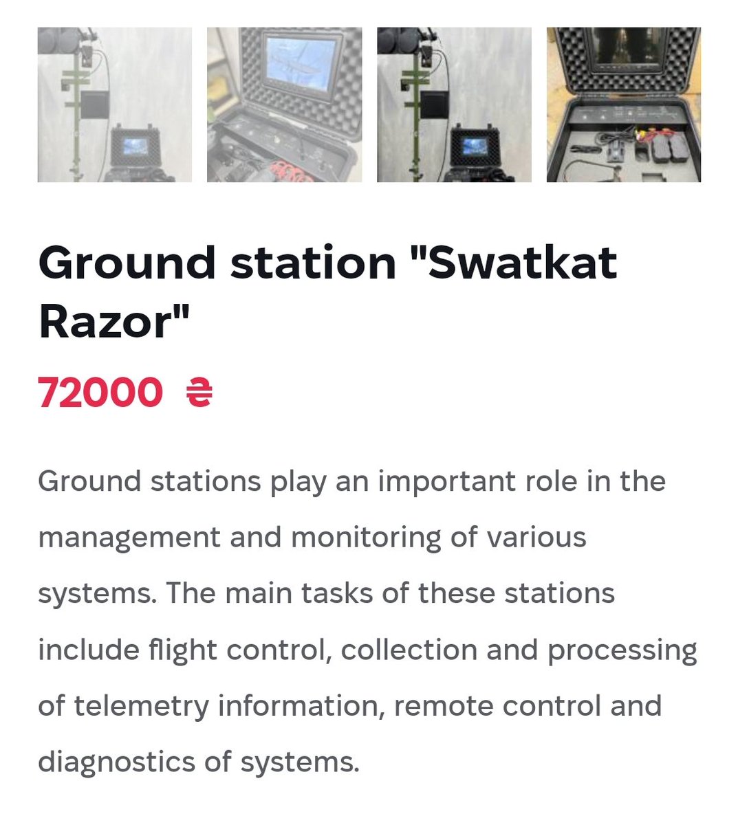 ⚠️ URGENT FUNDRAISER for my Dad's unit ⚠️ This system will allow them to watch and share movements of 🇷🇺. They need this for tasks and information recollection in the Kharkiv direction. The total price is $1808. If you can help, my Paypal is bohhi@hotmail.com Thank you!