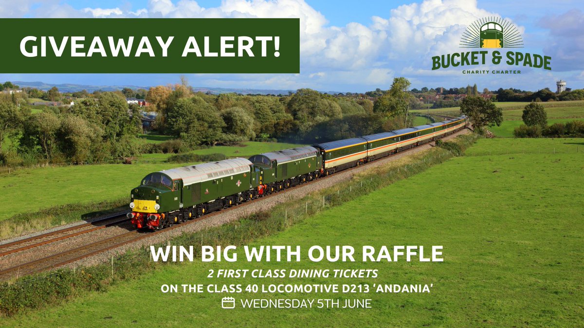 Win Big With Our Raffle! 🎉 Have you entered our raffle yet? You are just a few clicks away from winning 2 First Class Dining tickets on the Bucket and Spade Charity Charter. Enter now, tickets start at £5 for 10 entries ➡️ go.eventgroovefundraising.com/charitycharter