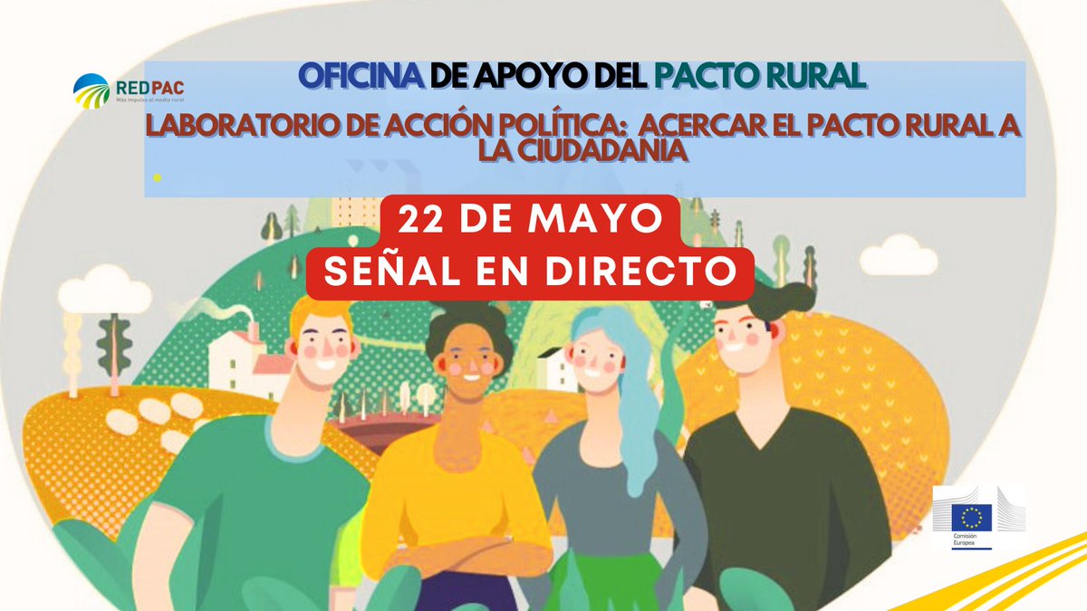 🚩HOY se presenta el 'Laboratorio de Acción Política' de @EURuralPact 💢Objetivo: acercar el #PactoRural ➕ #VisiónRural a la ciudadanía 📢El laboratorio hace un llamamiento a 100 agentes #Rurales: GAL, asociaciones, pueblos... 🔴SEÑAL EN DIRECTO: bit.ly/4bO46n7