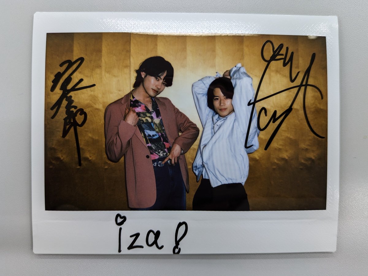 前田拳太郎 サイン入りチェキ 生写真 君とゆきて咲く に出演している #前田拳太郎 さん #奥智哉 さんの