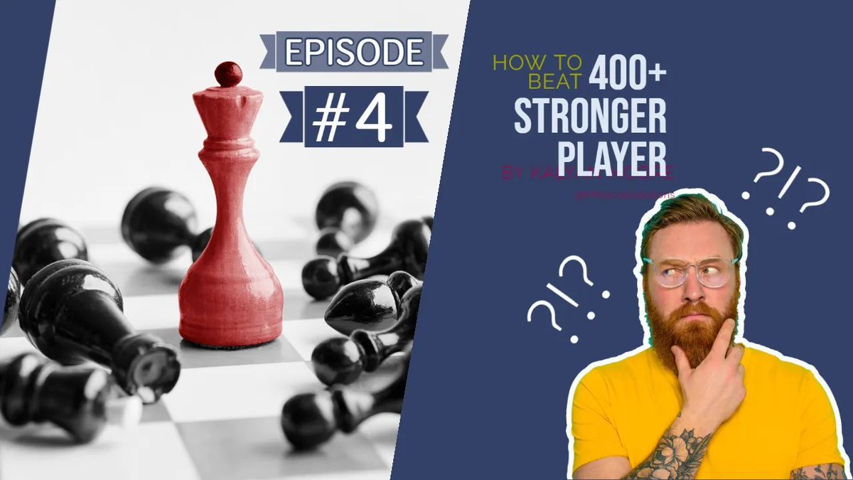 All_That_Chess's tweet image. Attention! 🚨🔥 The latest episode from @AllThatChessNow&apos;s series &apos;How To Beat a 400+ points stronger chess player&apos; is now live! ♟️🌟 Click the link buff.ly/3N7c0P9  and learn valuable insights! 👨‍🎓👩‍🎓 #Chess #AllThatChessNow #HowToBeatStrongerPlayers #GameStrategy