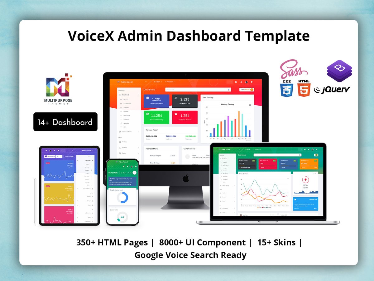 MultiStoreTheme's tweet image. Voice Admin - Responsive Admin Templates offer Amazing Features with Awesome Different Dashboard Design that&apos;s make your #WebApp outstanding.
.
Buy Now - themeforest.net/item/cryptio-t…     
.
#adminpanelui #AdminPortal #admintemplate #admintemplatedashboarddesign #boostrapadmin