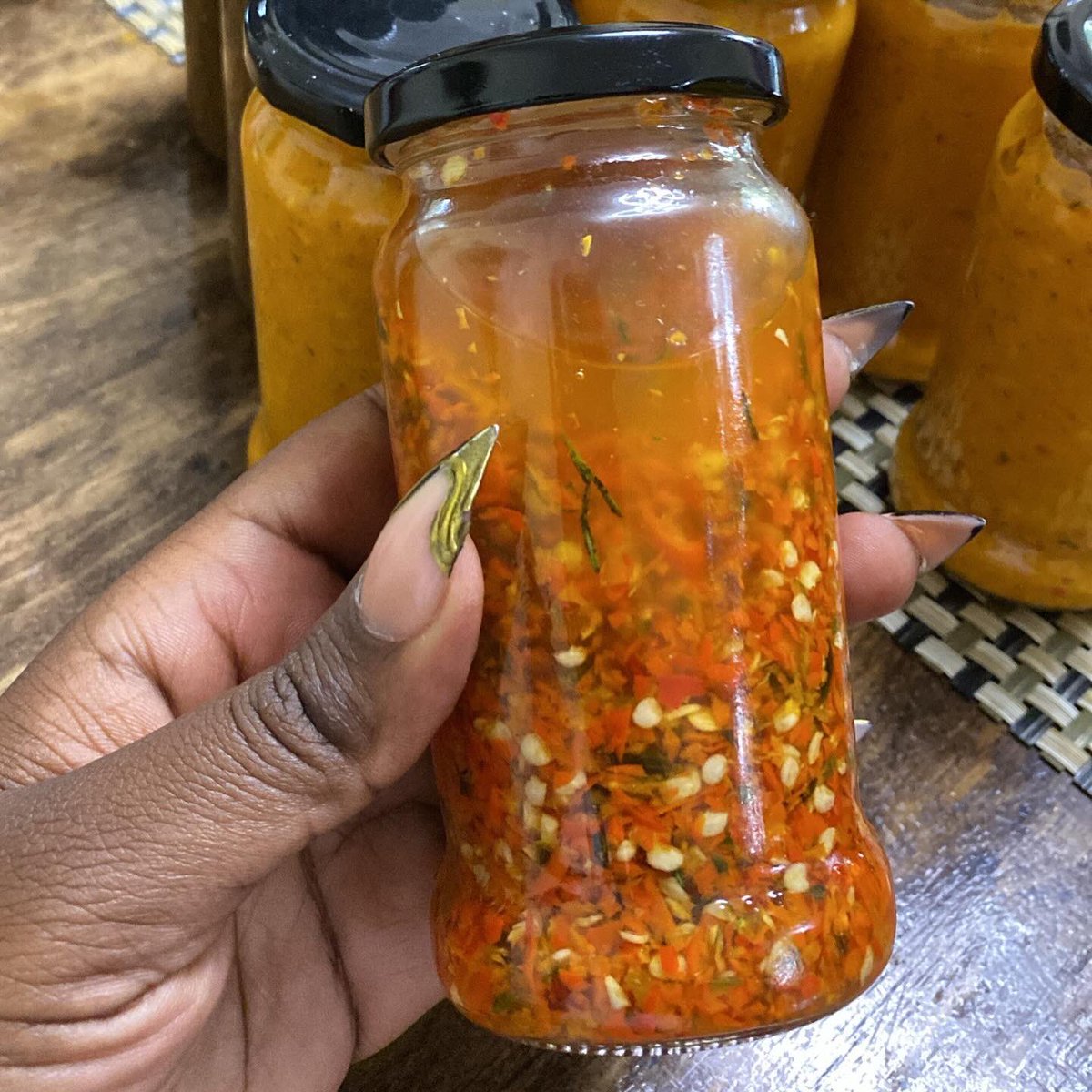 We are soon bringing flavorful sauces to your homes!
Every meal goes so well with a delicious well made sauce!
And we are right at the heart of formulating sauces for your meals 
• homemade chilli sauce 
• ⁠tamarind (ukwaju ) sauce 
• ⁠chilli oil
Proverbs 16:3