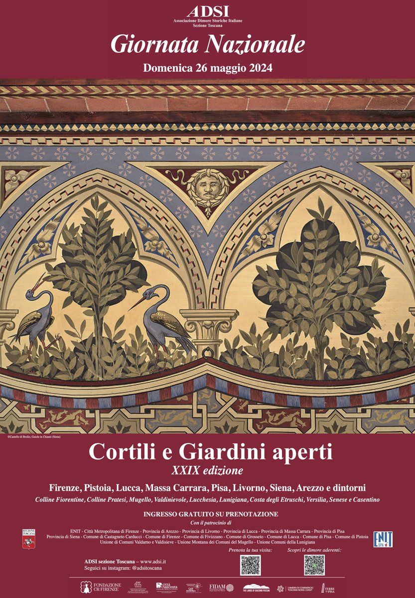 Domenica 26 maggio torna l'appuntamento con la #giornatanazionaledelledimorestoriche: il più grande museo diffuso d’Italia riapre le porte gratuitamente!

Scoprite quali luoghi visitare nelle #TerrediPisa.

Prenotazione obbligatoria: terredipisa.it/events/giornat…