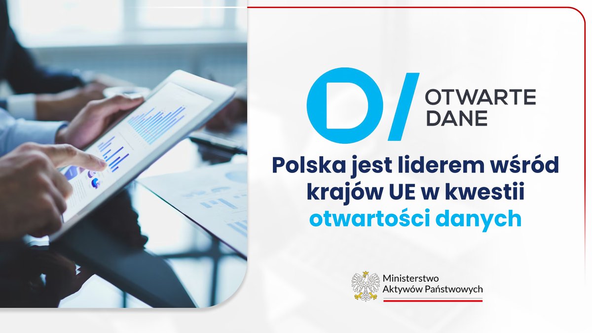 📖Otwarte dane to cenny surowiec, wykorzystywany w aplikacjach, produktach i usługach. Ich wartość doceniają naukowcy i przedsiębiorcy, dlatego urzędy coraz częściej decydują się otwierać dane. Ministerstwo Aktywów Państwowych także uczestniczy w tym procesie. Więcej na