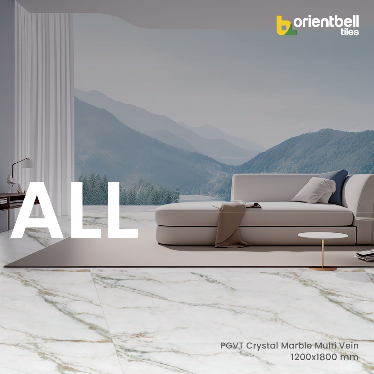 Discover the versatility of our Tiles, perfect for any room in your house. Our 1200X1800mm VitrifiedTiles are a perfect fit for both residential and commercial use. The lesser grout lines gives a seamless and spacious look to your home Discover the versatility of our Tiles, perfect for any room in your house