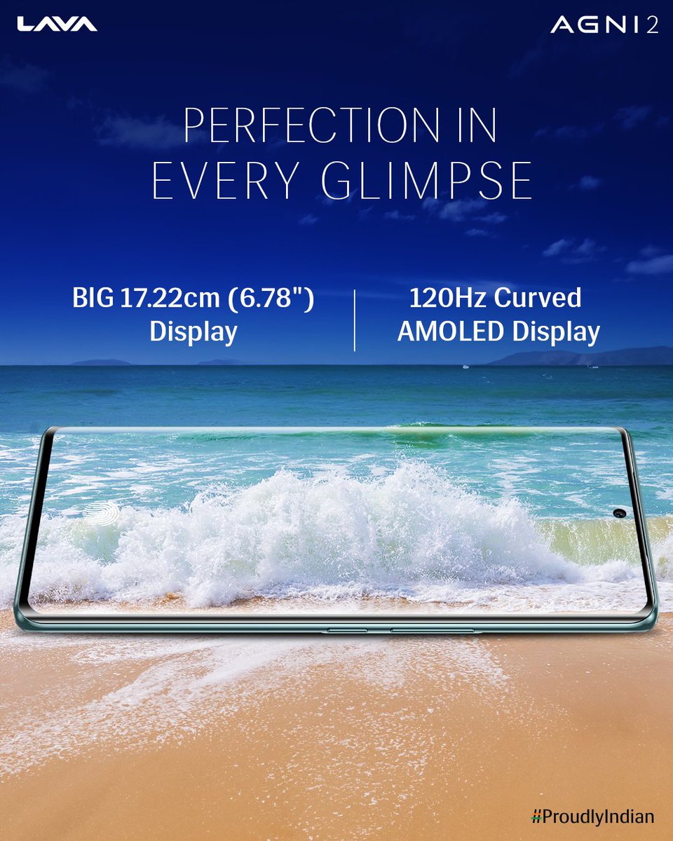 Unleash boundless views with the mesmerizing 120Hz Curved AMOLED Display of AGNI 2!

Elevate your viewing experience and immerse yourself in every detail.

#AGNI2 #LavaMobiles #LimitlessViews  #ProudlyIndian