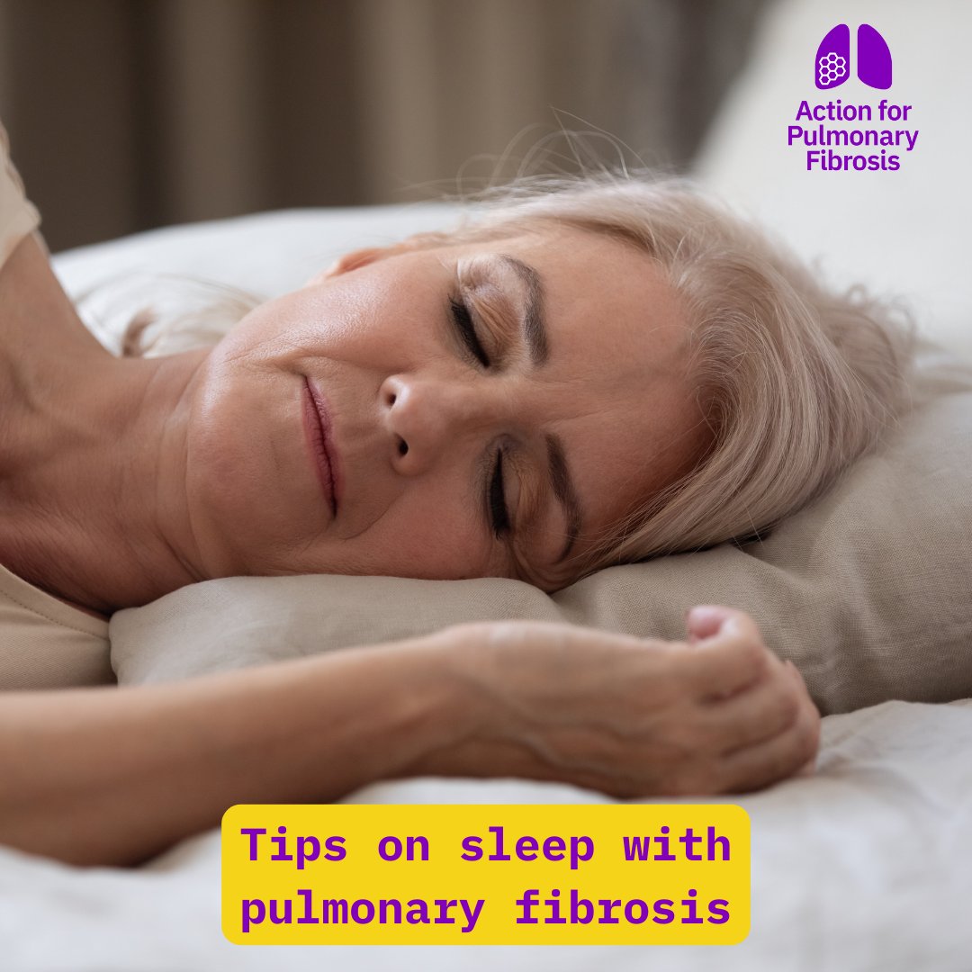 #Pulmonaryfibrosis can affect how you sleep. From keeping a regular sleep schedule to having a hot bath, there are lots of tips to help improve your sleep. Find out more here: actionpf.org/information-su… #ild #lungdisease #respiratory #respiratoryhealth #lungs