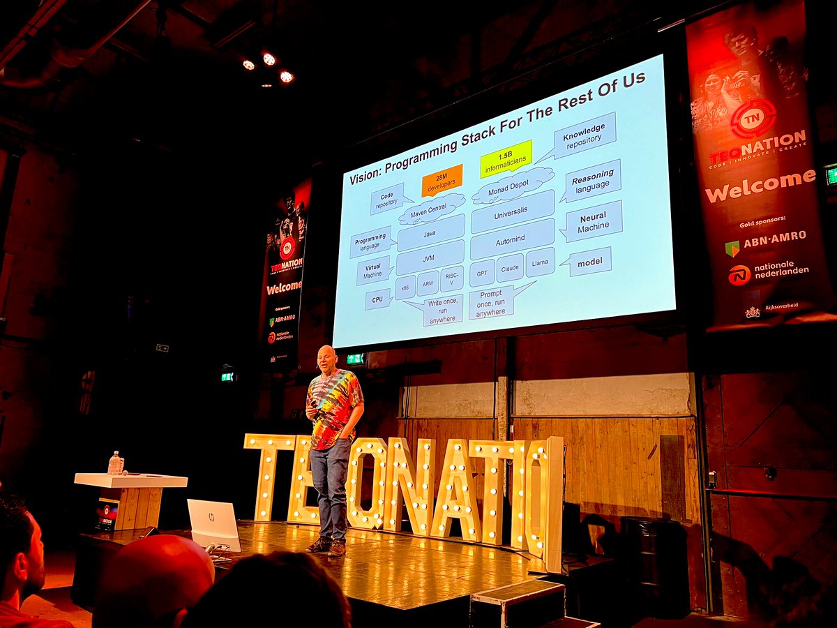 marcofolio's tweet photo. Attending &amp; speaking today @ #TEQnation2024! After a kick-off by @r_wieleman , it’s @headinthebox taking the stage to inspire us where AI is heading! https://t.co/z18GBvfXvl