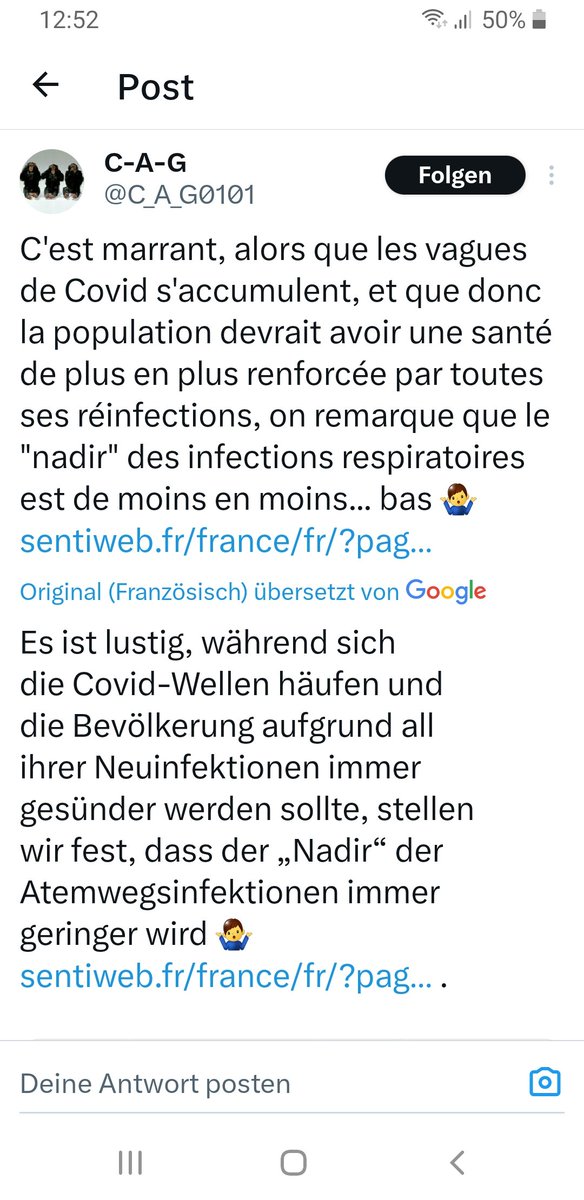 @RolandJger4 Frankreich:
Der Tiefpunkt (Nadir) der Atemwegsinfektionen wird weniger und weniger  t i e f.
👇

#MaskUp
#CovidIsNotOver