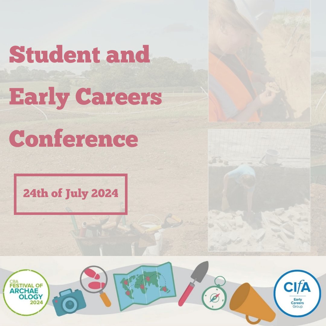📢 Call for Papers!
Join us for the Student and Early Careers Conference 2024 during the Festival of Archaeology! 🏛
Interested? Find out more here 👉archaeologyuk.org/youth-engageme…
#Archaeology
#EarlyCareers
#Heritage
#ArchaeologyStudent