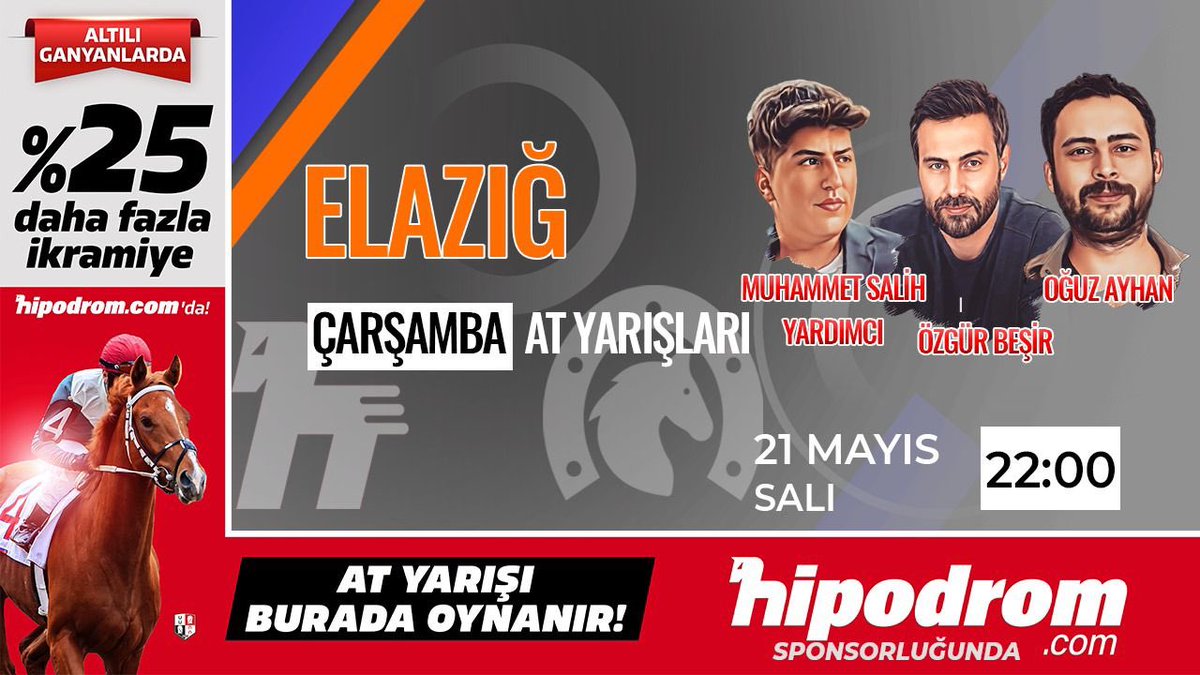 PadokTV ile TAY TV ortak yayınında ve hipodrom.com sponsorluğunda harika iyi yayın gerçekleştirdik. Yayın tekrarlarına👇linklerden ulaşabilirsiniz. İyi seyirler... 🎥 ELAZIĞ 📺 youtube.com/live/h-wZaPZBC… 🎙️ @muhammedsalih_1 🎙️ @OuzAyhan28 🎙️ @Ozgurbesir1 🎥