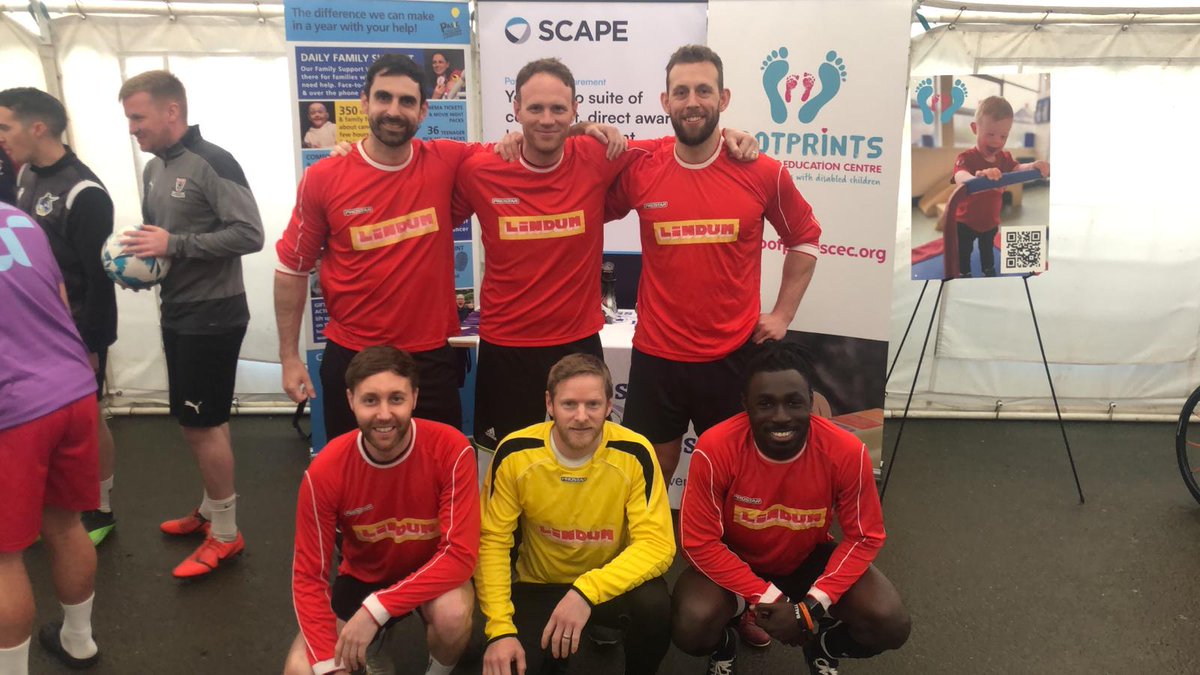 Lindum Group (@lindumgroup) on Twitter photo We had a great time at the <a href="/Scape_Group/">SCAPE</a> Charity Football Event last week, helping to raise over £5000 for chosen charities <a href="/PASICcharity/">PASIC - Cancer support for children & young people</a> and <a href="/footprintscec/">footprintscec</a>.
Congratulations to all involved for raising money for some good causes! We had a great time at the <a href="/Scape_Group/">SCAPE</a> Charity Football Event last week, helping to raise over £5000 for chosen charities <a href="/PASICcharity/">PASIC - Cancer support for children & young people</a> and <a href="/footprintscec/">footprintscec</a>.
Congratulations to all involved for raising money for some good causes!