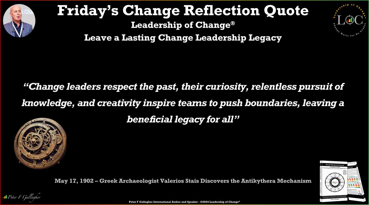 Leave a Lasting Change Leadership Legacy #LeadershipOfChange Change leaders respect the past, their curiosity, relentless pursuit of knowledge, and creativity inspire teams to push boundaries, leaving a beneficial legacy for all #changemanagement rebrand.ly/73d31e